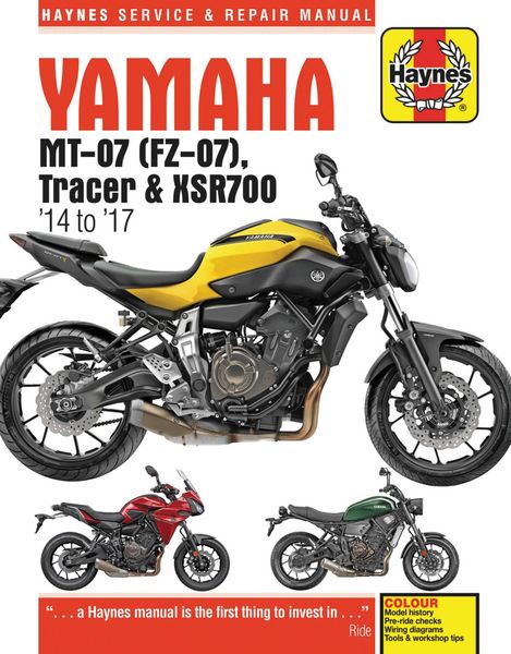 Produktbild: Yamaha MT-07, Tracer & XSR700 (14 to 17) Haynes Repair Manual