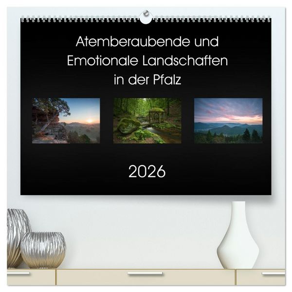 Atemberaubende und Emotionale Landschaften in der Pfalz (hochwertiger Premium Wandkalender 2026 DIN A2 quer), Kunstdruck in Hochglanz