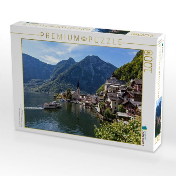 Produktbild: CALVENDO Puzzle Schiffahrt auf dem Hallst&auml;tter See | 1000 Teile Lege-Gr&ouml;&szlig;e 64x48cm Foto-Puzzle f&uuml;r gl&uuml;ckliche Stunden