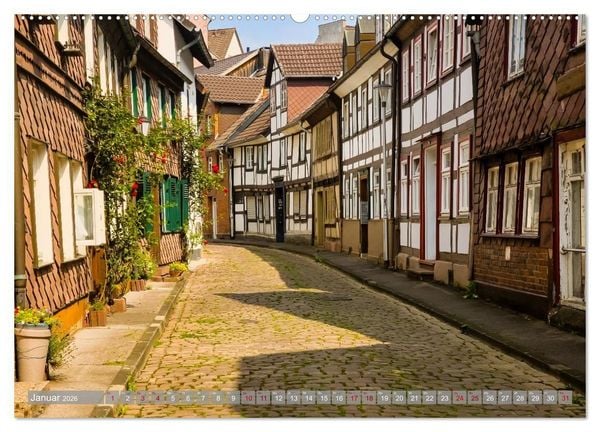 Produktbild: Ein Blick auf Holzminden an der Weser (hochwertiger Premium Wandkalender 2026 DIN A2 quer), Kunstdruck in Hochglanz