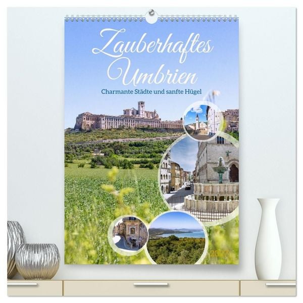 Produktbild: Zauberhaftes Umbrien. Charmante St&auml;dte und sanfte H&uuml;gel (hochwertiger Premium Wandkalender 2027 DIN A2 hoch), Kunstdruck in Hochglanz