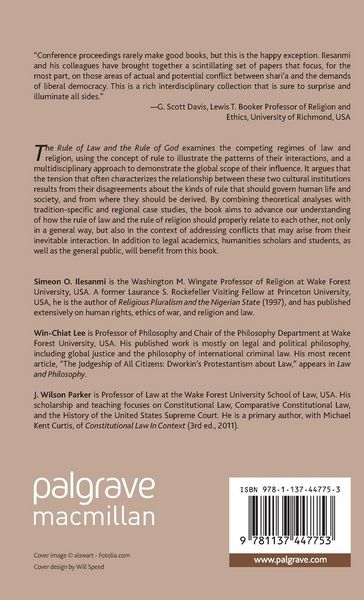 Produktbild: The Rule of Law and the Rule of God