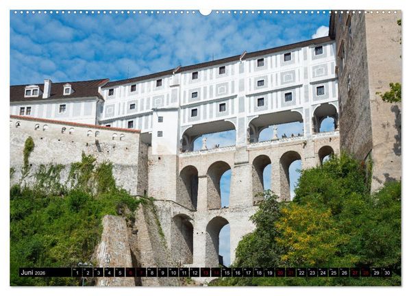 Produktbild: Cesk&yacute; Krumlov - B&ouml;hmisch Krumau (Wandkalender 2026 DIN A2 quer), CALVENDO Monatskalender