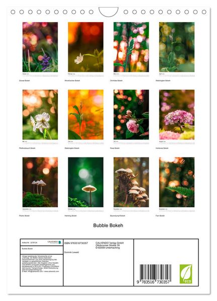 Produktbild: Bubble Bokeh (Wandkalender 2026 DIN A4 hoch), CALVENDO Monatskalender