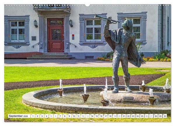 Produktbild: Bad S&auml;ckingen - St&auml;dtle am Hochrhein (hochwertiger Premium Wandkalender 2026 DIN A2 quer), Kunstdruck in Hochglanz