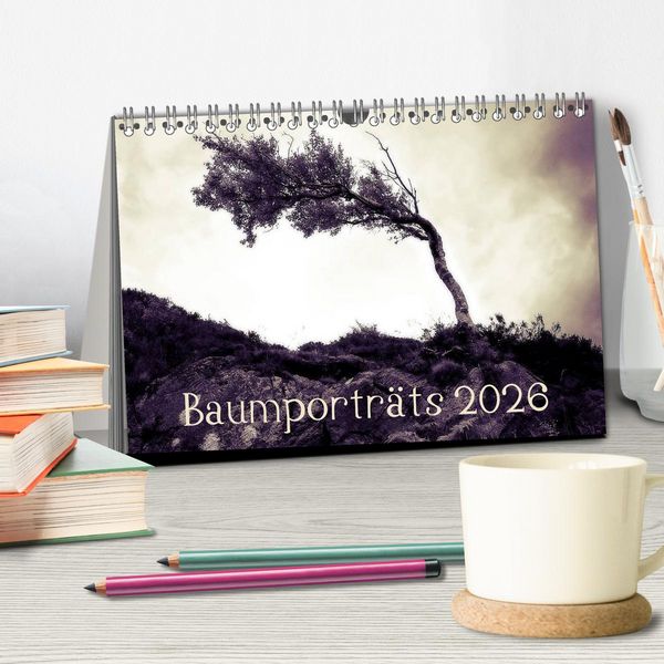 Produktbild: Baumportr&auml;ts 2026 (Tischkalender 2026 DIN A5 quer), CALVENDO Monatskalender