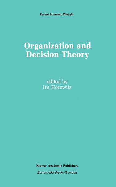 Produktbild: Organization and Decision Theory