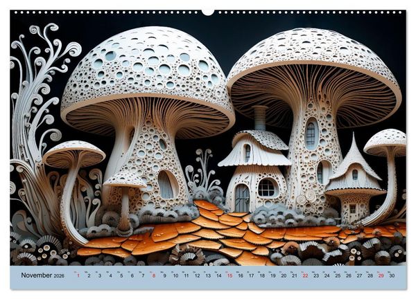 Produktbild: Magie der Pilze (Wandkalender 2026 DIN A2 quer), CALVENDO Monatskalender