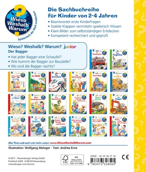 Produktbild: Der Bagger / Wieso? Weshalb? Warum? Junior Bd. 38
