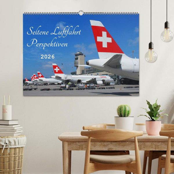 Produktbild: Seltene Luftfahrt Perspektiven (Wandkalender 2026 DIN A2 quer), CALVENDO Monatskalender