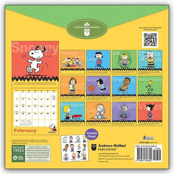 Produktbild: Peanuts 2027 &ndash; Wandkalender
