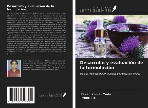 Produktbild: Desarrollo y evaluaci&oacute;n de la formulaci&oacute;n