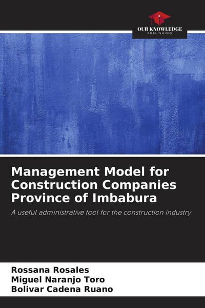 Produktbild: Management Model for Construction Companies Province of Imbabura
