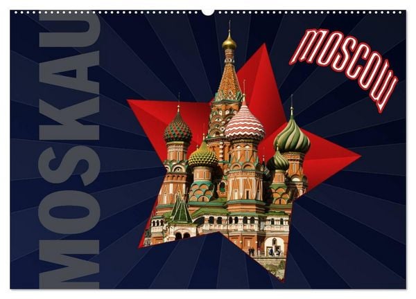Produktbild: Moskau - Moscow (Wandkalender 2026 DIN A2 quer), CALVENDO Monatskalender