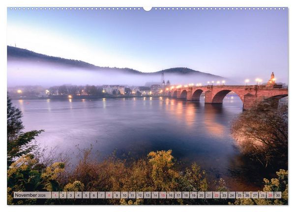 Produktbild: Heimweh nach Heidelberg - Die romantische Stadt am Neckar (hochwertiger Premium Wandkalender 2026 DIN A2 quer), Kunstdruck in Hochglanz