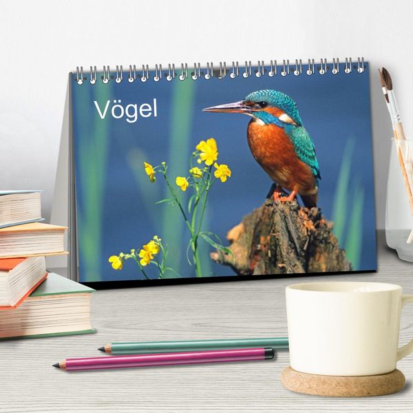 Produktbild: V&ouml;gel (Tischkalender 2026 DIN A5 quer), CALVENDO Monatskalender