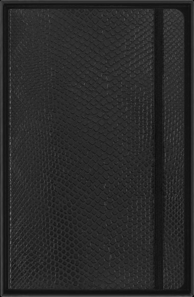 Produktbild: Moleskine Vegea Boa Notizbuch Large/A5 liniert weicher Einband schwarz in Box
