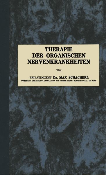 Produktbild: Therapie der Organischen Nervenkrankheiten