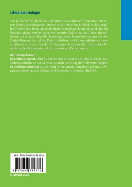 Produktbild: Literatursoziologie