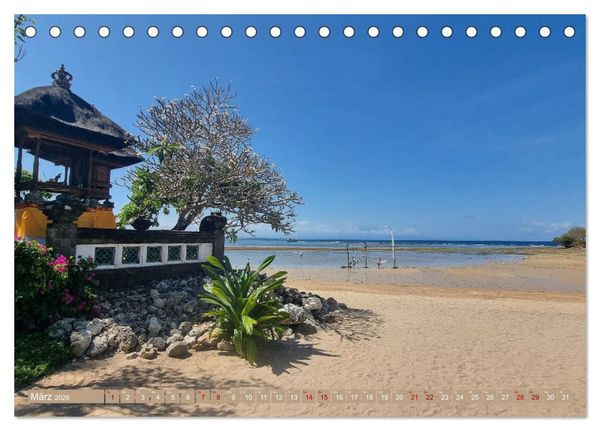 Produktbild: Bali - G&ouml;tterinsel (Tischkalender 2026 DIN A5 quer), CALVENDO Monatskalender