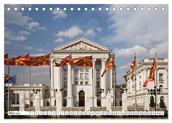 Produktbild: Nordmazedonien - Streifz&uuml;ge durch eine nahezu unbekannte Kulturlandschaft (Tischkalender 2026 DIN A5 quer), CALVENDO Monatskalender
