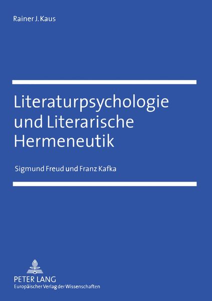 Produktbild: Literaturpsychologie und Literarische Hermeneutik