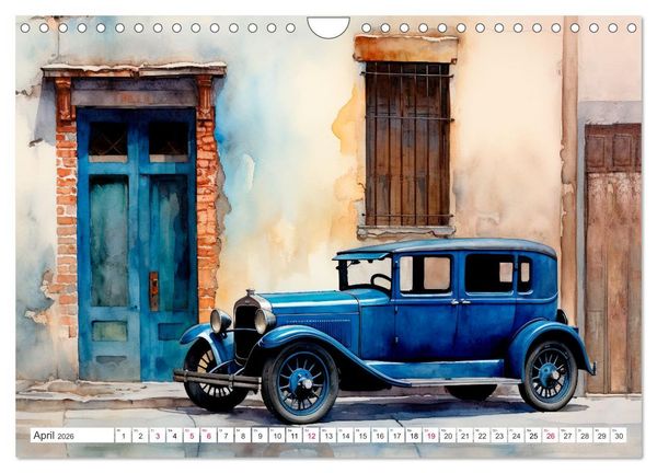 Produktbild: Oldtimer - Vergangenheit neu entdeckt (Wandkalender 2026 DIN A4 quer), CALVENDO Monatskalender
