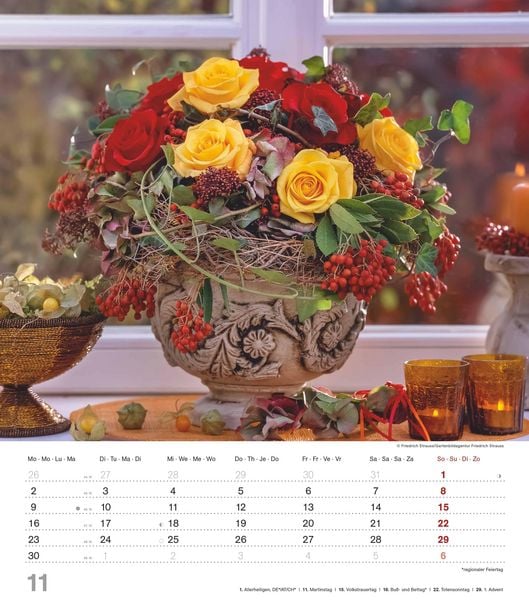 Produktbild: Der Duft der Rosen 2026 - Bildkalender 30x34 cm - Kalender mit wohl riechendem Duftlack - Duftkalender - Wandkalender - Blumenkalender