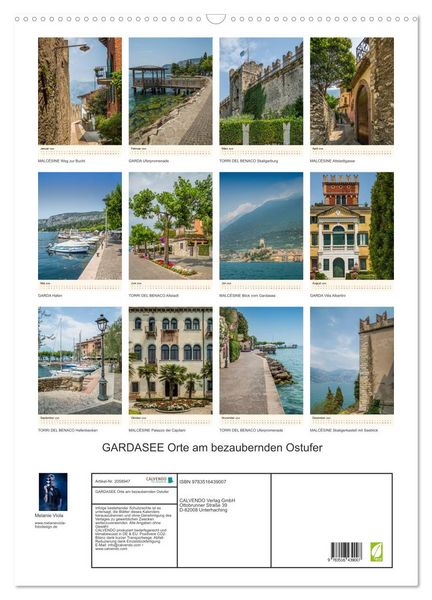 Produktbild: GARDASEE Orte am bezaubernden Ostufer (Wandkalender 2026 DIN A2 hoch), CALVENDO Monatskalender
