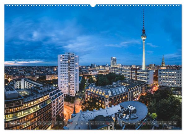 Produktbild: Berlin von oben (hochwertiger Premium Wandkalender 2026 DIN A2 quer), Kunstdruck in Hochglanz