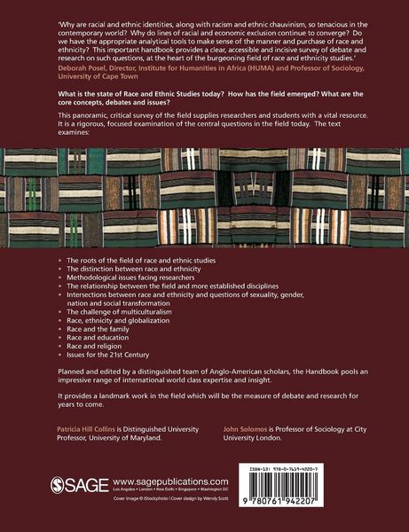 Produktbild: The SAGE Handbook of Race and Ethnic Studies