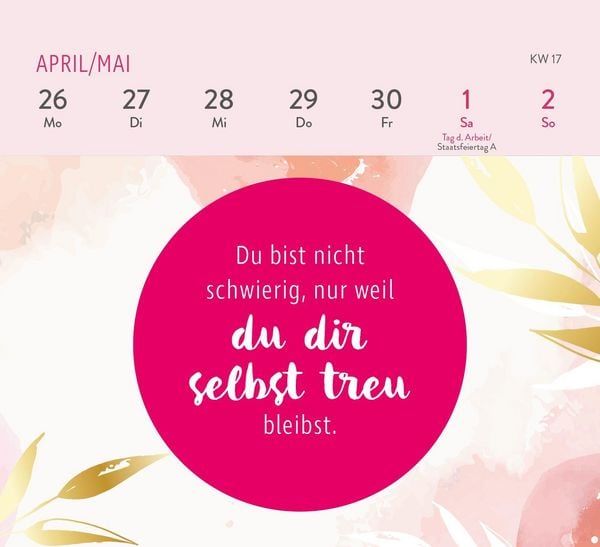 Produktbild: Mini-Wochenkalender 2027: Die tollsten Frauen sind nicht perfekt, sie sind echt