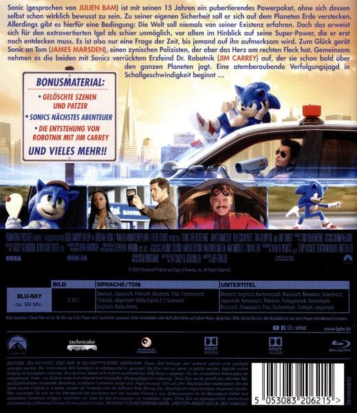 Produktbild: Sonic the Hedgehog
