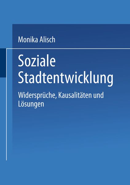 Produktbild: Soziale Stadtentwicklung