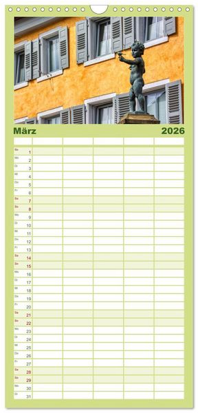 Produktbild: Familienplaner 2026 - Meisenheim - Die Perle im Glantal mit 5 Spalten (Wandkalender, 21 x 45 cm) CALVENDO