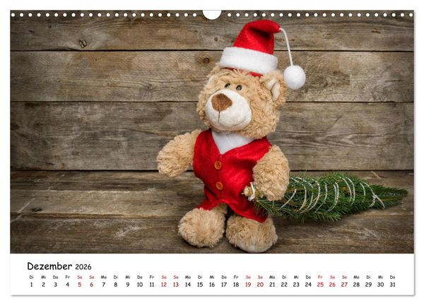 Produktbild: Eddy, der Teddy (Wandkalender 2026 DIN A3 quer), CALVENDO Monatskalender