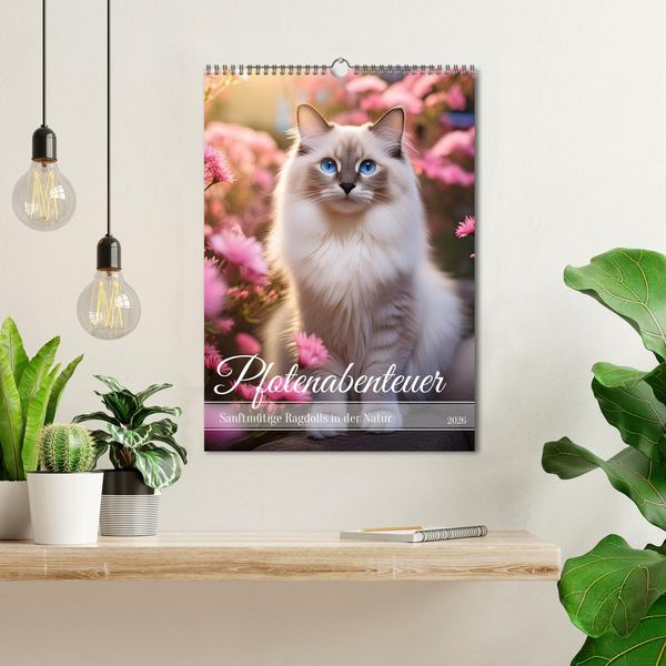 Produktbild: Pfotenabenteuer - Ragdolls in der Natur (Wandkalender 2026 DIN A3 hoch), CALVENDO Monatskalender