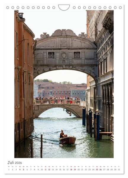 Produktbild: Venedig anders sehen (Wandkalender 2026 DIN A4 hoch), CALVENDO Monatskalender