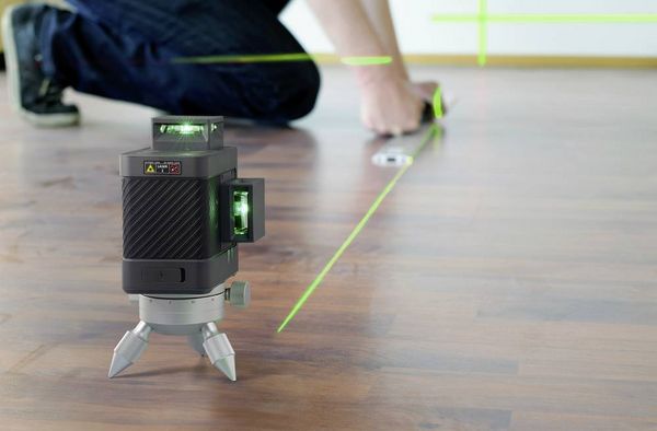 Produktbild: HOTO QWFGJ002 Kreuzlinienlaser gr&uuml;ner Laser Reichweite (max.): 30m