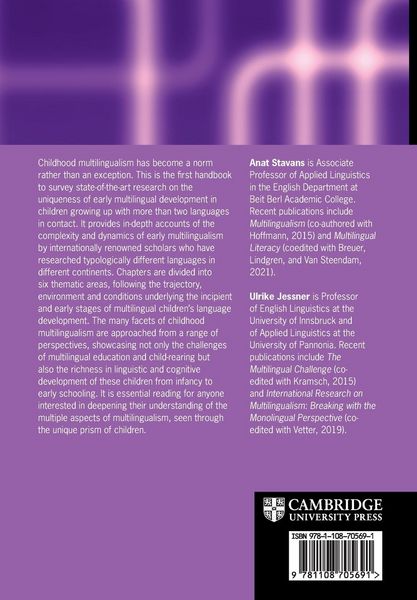 Produktbild: The Cambridge Handbook of Childhood Multilingualism