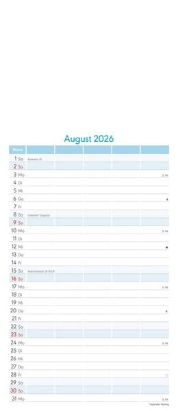 Produktbild: Kreativ-Kalender Familienplaner 2026 - 5 Spalten - 19,5x45 cmFoto, Malen, Basteln - datiert - Kreativkalender - Foto-Kalender - Familienkalender - Wan