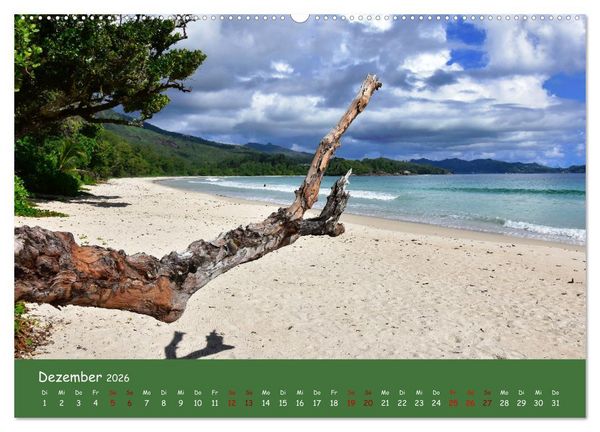 Produktbild: Mah&egrave; und die Inseln der Seychellen (hochwertiger Premium Wandkalender 2026 DIN A2 quer), Kunstdruck in Hochglanz