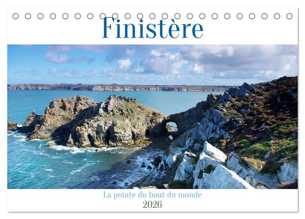 FINISTERE La pointe du bout du monde (Calendrier de bureau 2026 DIN A5 vertical), CALVENDO calendrier mensuel