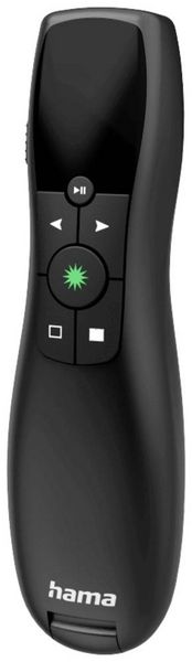 Produktbild: Hama Greenlight-Pointer, 4in1 Funk Funk Presenter inkl. Laserpointer, integriertes Display
