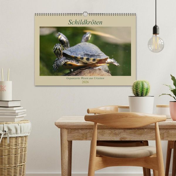 Produktbild: Schildkr&ouml;ten - Gepanzerte Wesen aus Urzeiten (Wandkalender 2026 DIN A3 quer), CALVENDO Monatskalender