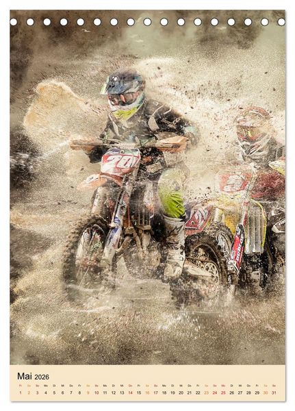 Produktbild: Motocross - Sport der Extreme (Tischkalender 2026 DIN A5 hoch), CALVENDO Monatskalender