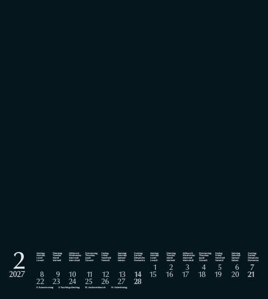 Produktbild: Foto-Malen-Basteln Bastelkalender schwarz 2027