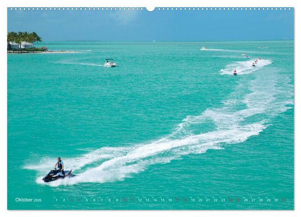 Produktbild: GEOclick calendar: Florida (hochwertiger Premium Wandkalender 2026 DIN A2 quer), Kunstdruck in Hochglanz