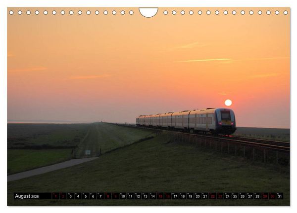Produktbild: Norddeutsche Eisenbahnen (Wandkalender 2026 DIN A4 quer), CALVENDO Monatskalender
