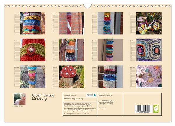Produktbild: Urban Knitting L&uuml;neburg (Wandkalender 2027 DIN A3 quer), CALVENDO Monatskalender